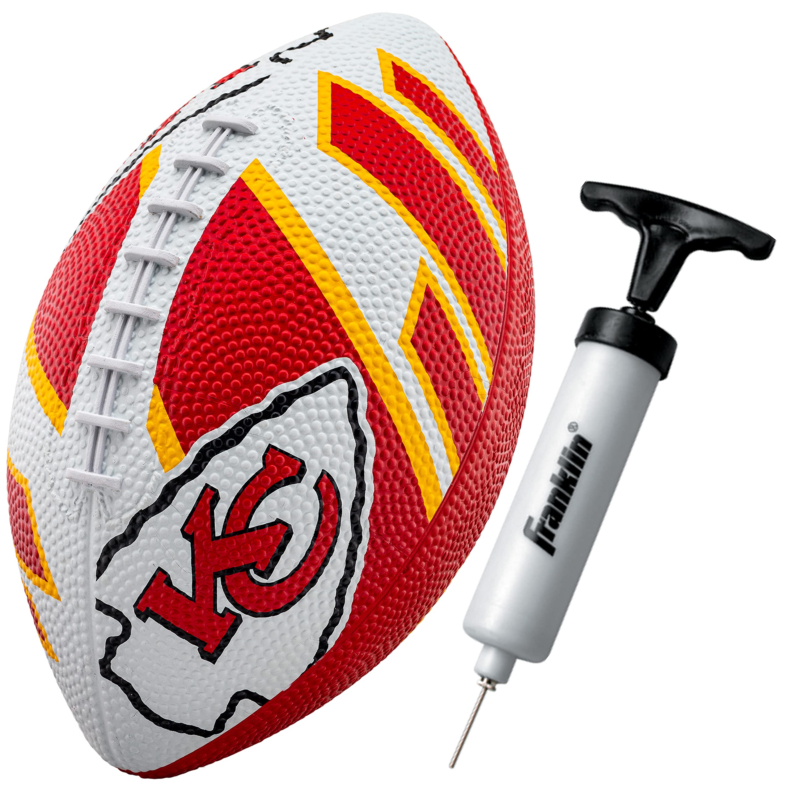 Franklin Sports NFL Team Footballs - Rubber Youth Mini Footballs for All NFL Teams - Kids Junior 8.5" Football - Official NFL Licensed Footballs
